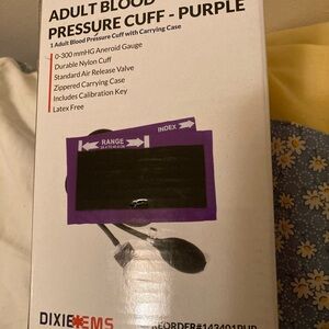 Purple Adult Blood Pressure Cuff with Case
